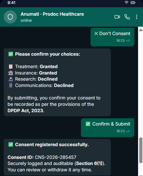 Patient Consent Surface 3